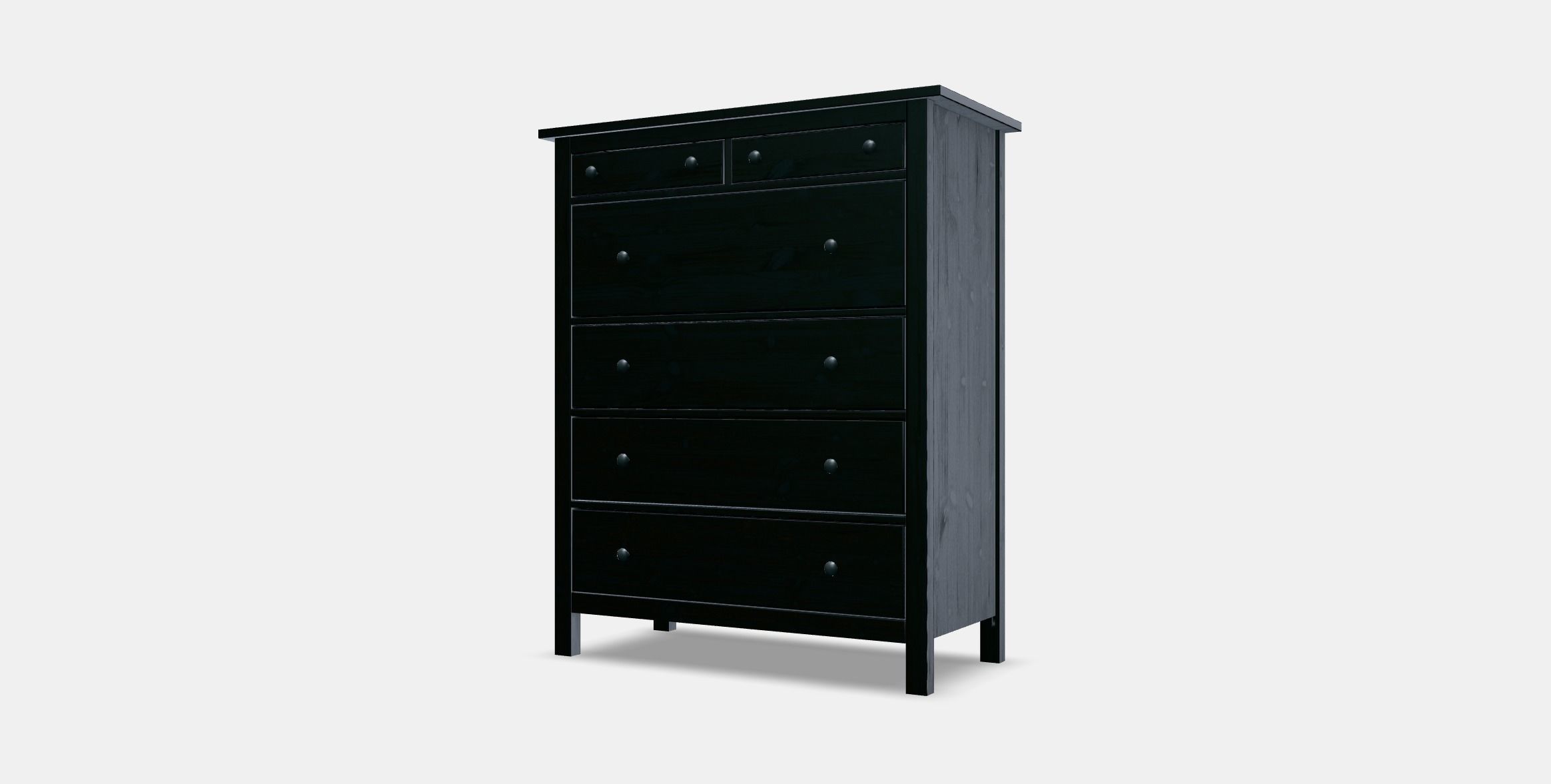 HEMNES chest of drawers with 6 drawers 1 Low-poly 3D model_12