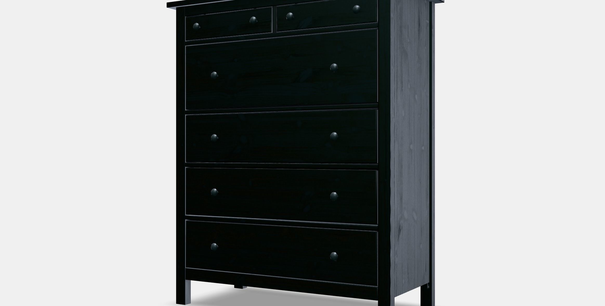 HEMNES chest of drawers with 6 drawers 1 Low-poly 3D model_13