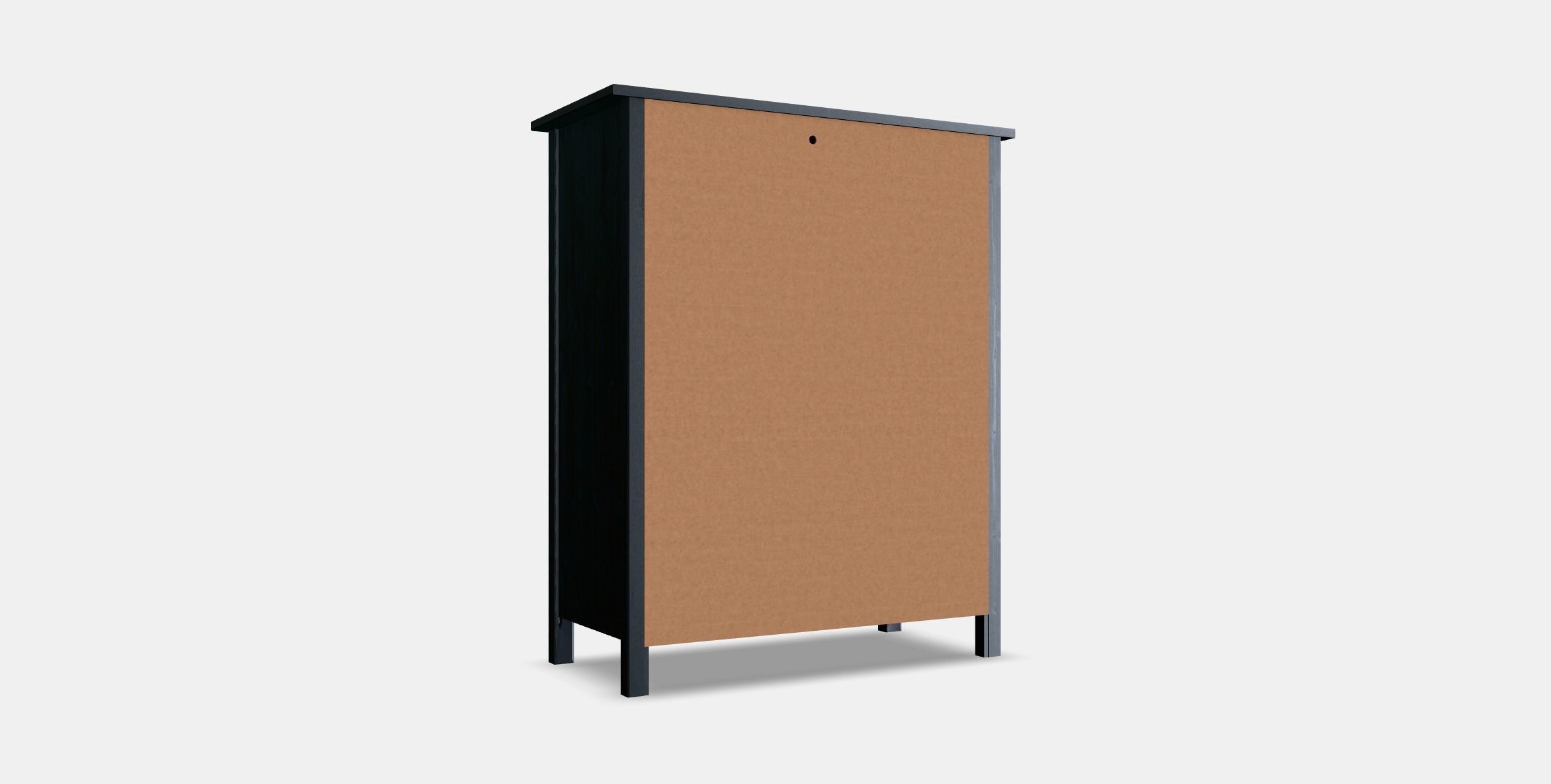 HEMNES chest of drawers with 6 drawers 1 Low-poly 3D model_16