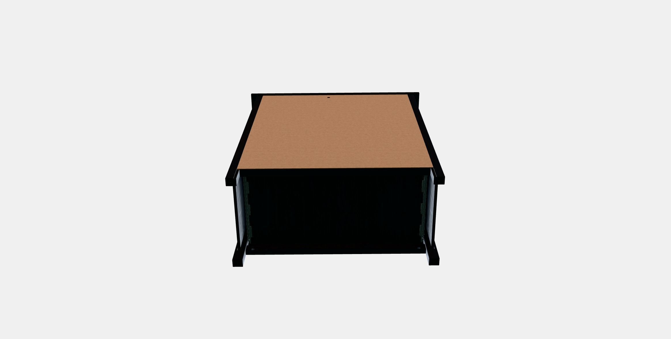 HEMNES chest of drawers with 6 drawers 1 Low-poly 3D model_5