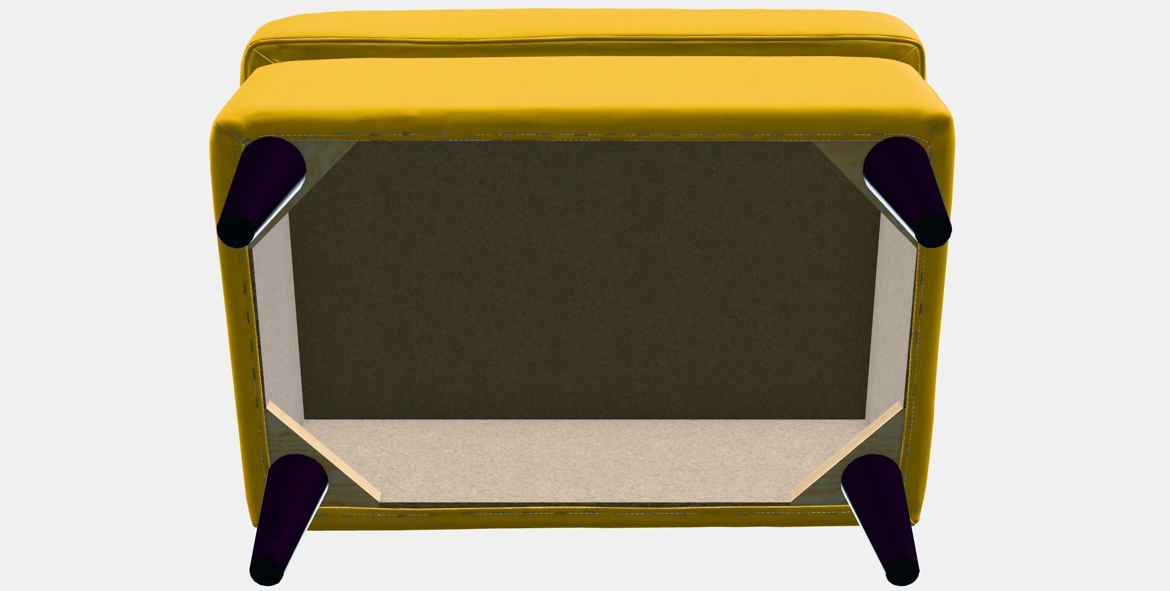 STRANDMON Hocker Low-poly 3D model_8