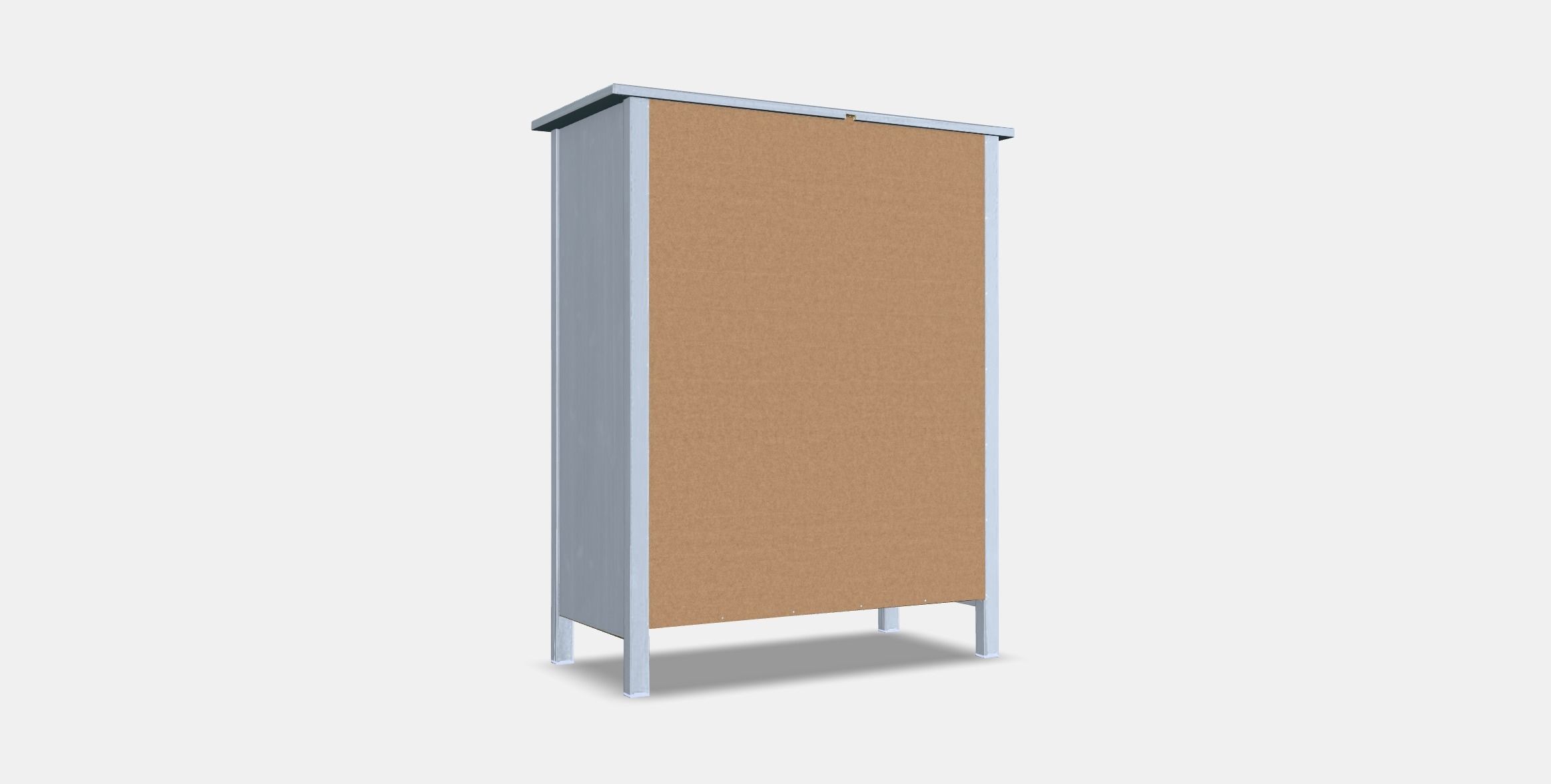 HEMNES chest of drawers with 6 drawers 2 Low-poly 3D model_16