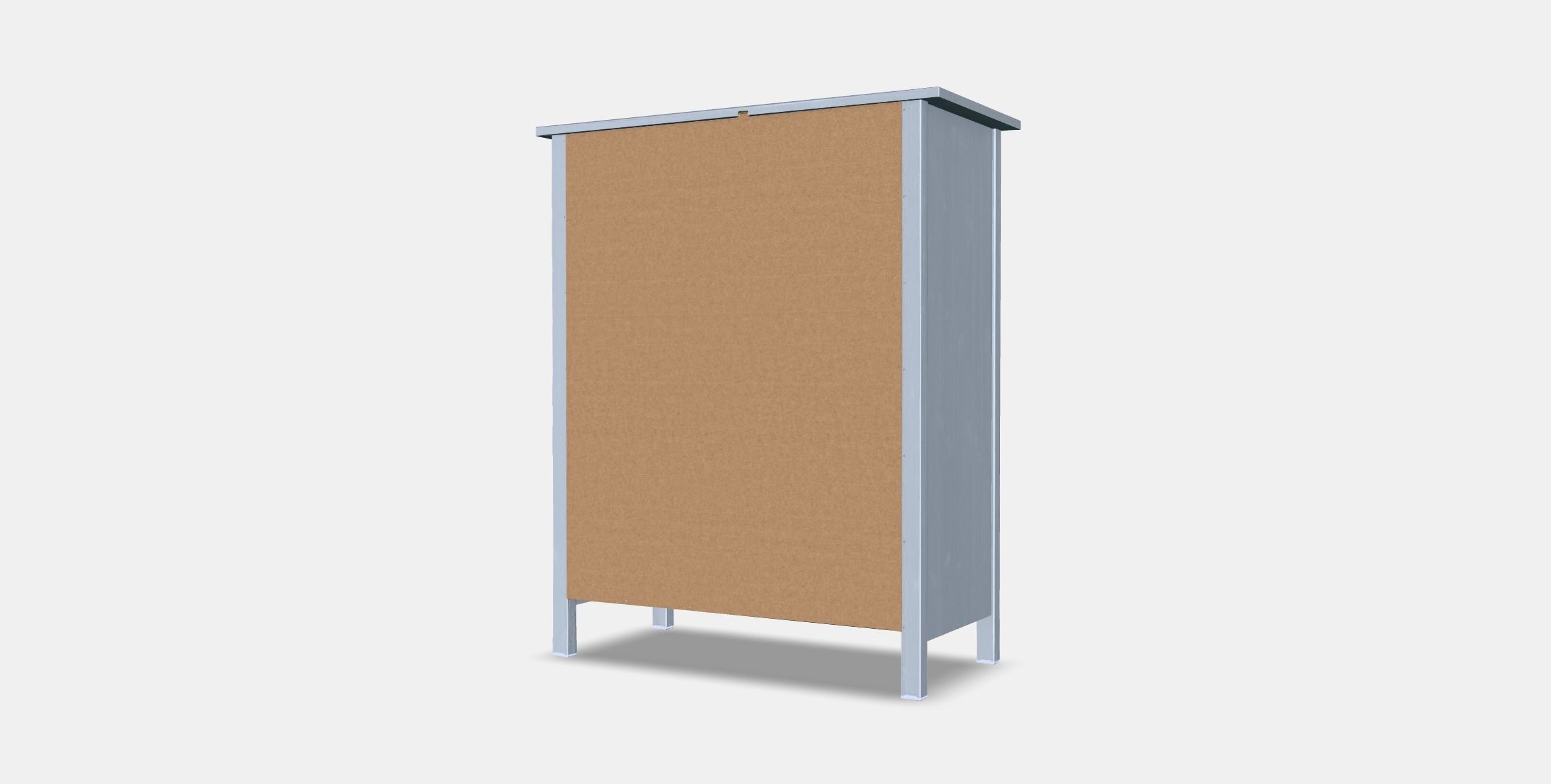 HEMNES chest of drawers with 6 drawers 2 Low-poly 3D model_3
