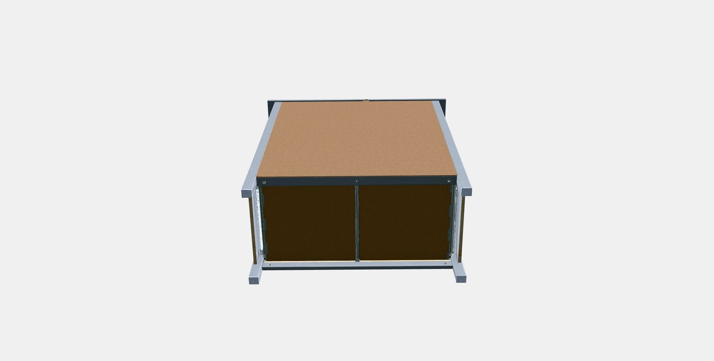 HEMNES chest of drawers with 6 drawers 2 Low-poly 3D model_8