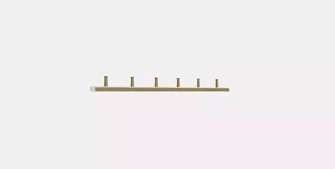 HOVOLM strip with 6 buttons Low-poly 3D model