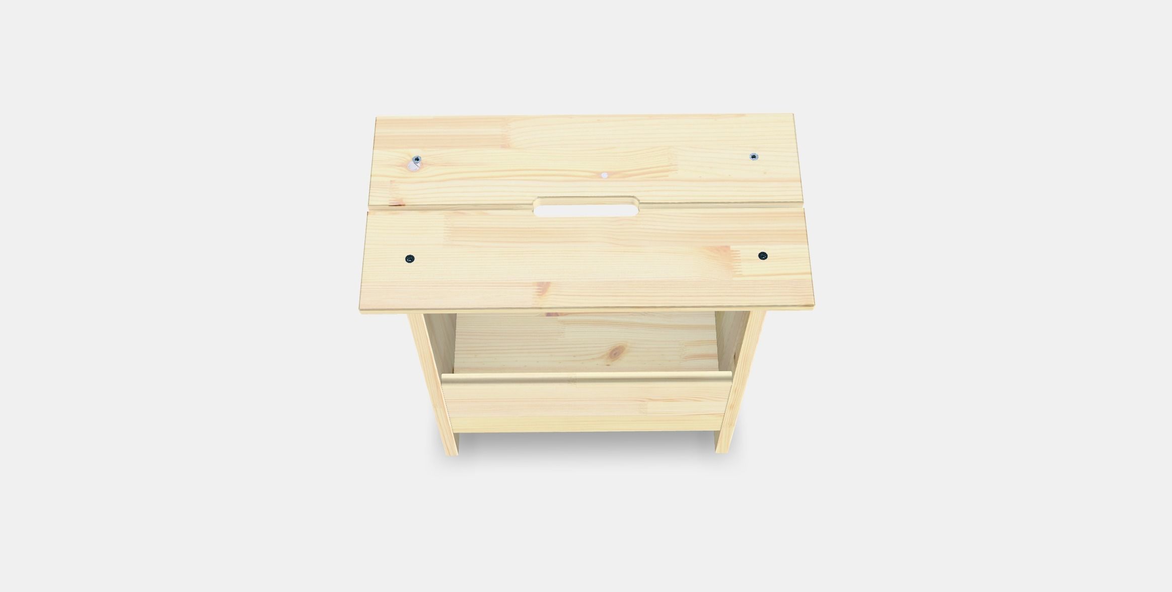 PERJOHAN stool with storage Low-poly 3D model_2