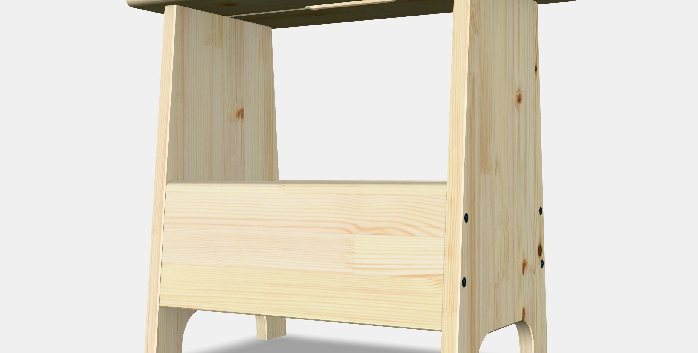 PERJOHAN stool with storage Low-poly 3D model_7