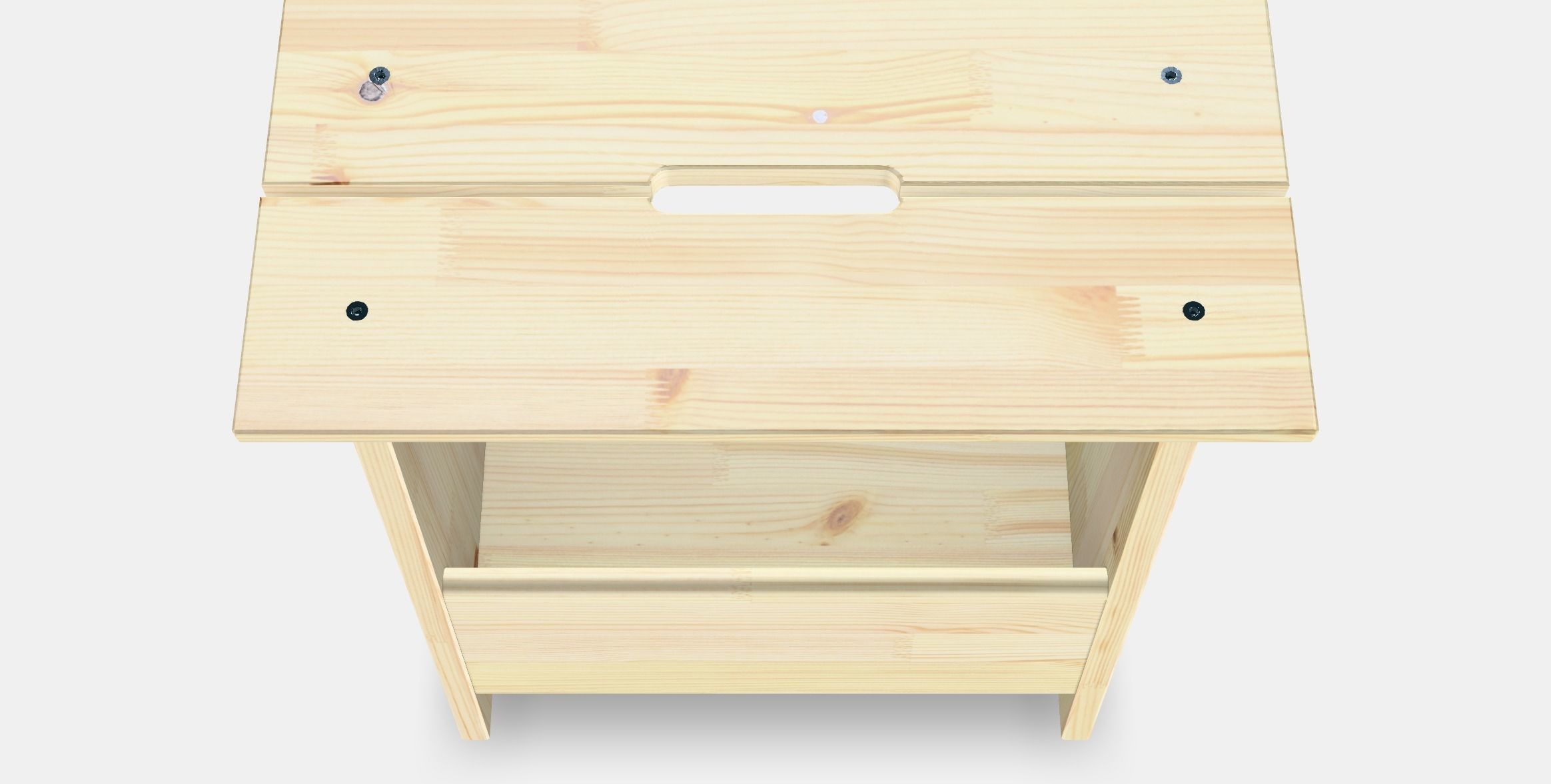 PERJOHAN stool with storage Low-poly 3D model_6