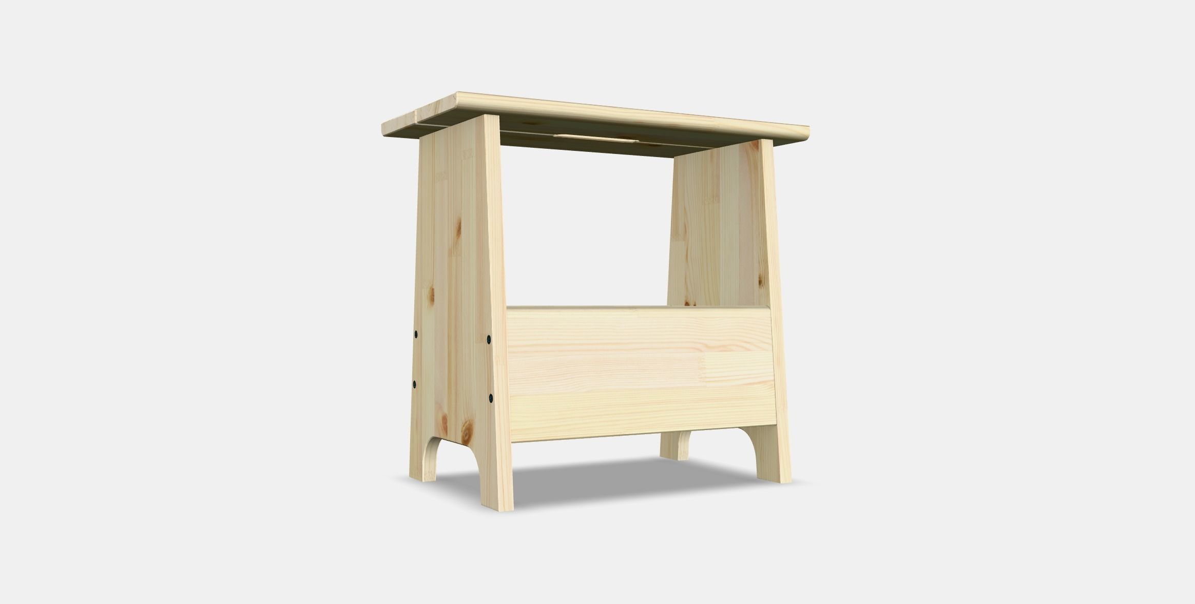 PERJOHAN stool with storage Low-poly 3D model_16