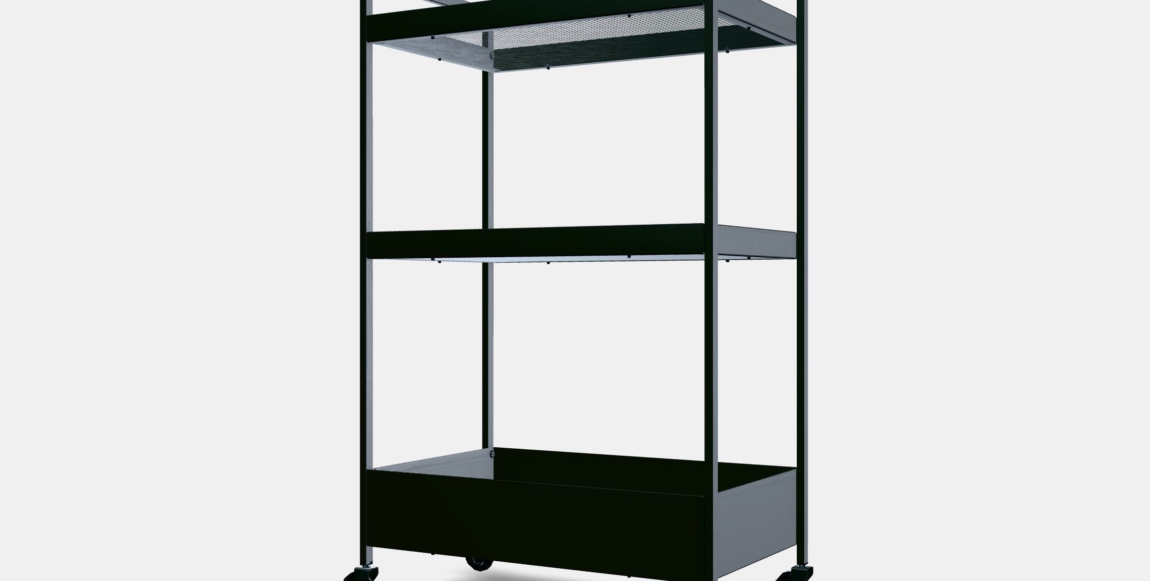 NISSAFORS serving trolley Low-poly 3D model_13