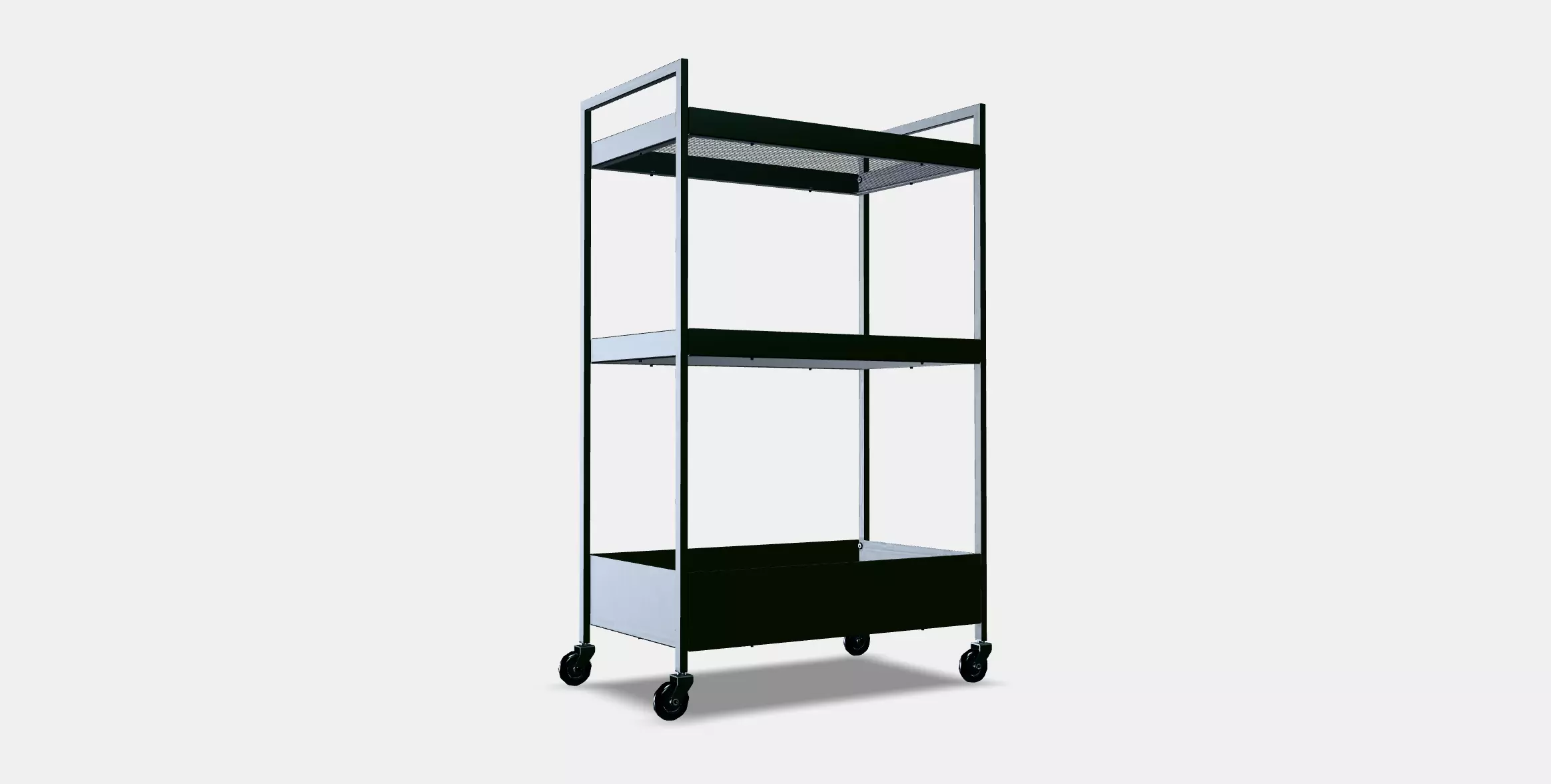NISSAFORS serving trolley Low-poly 3D model_0
