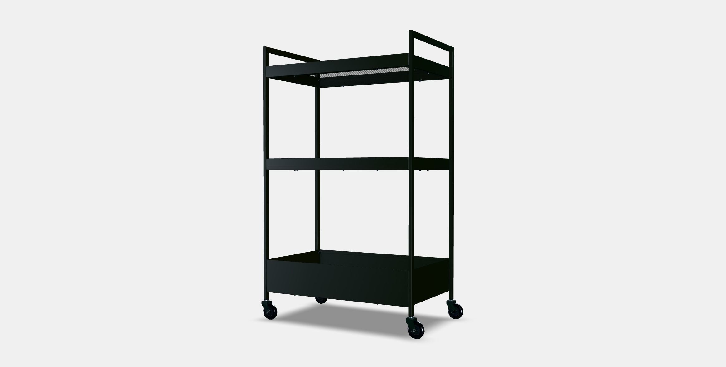 NISSAFORS serving trolley Low-poly 3D model_3