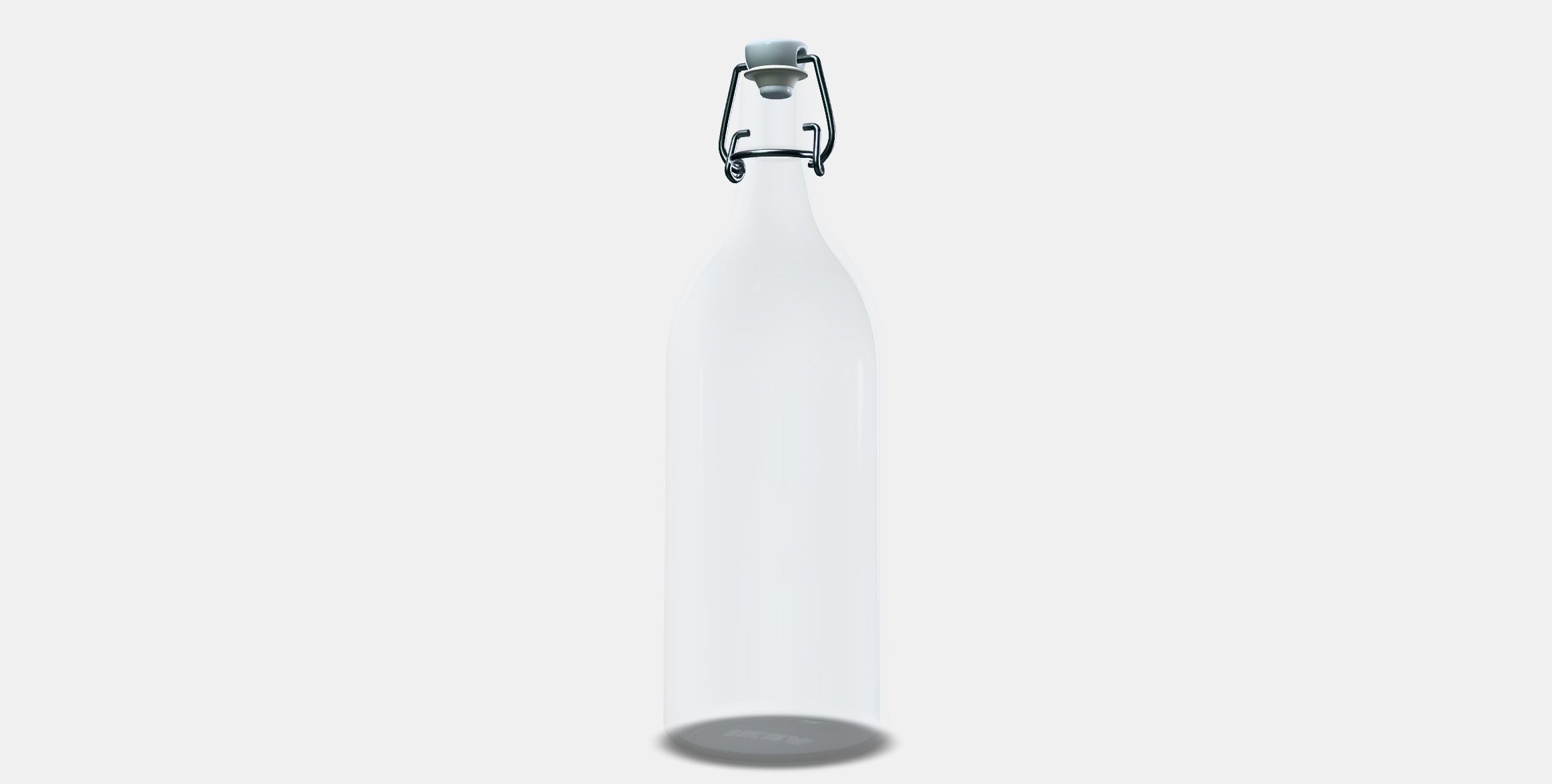 KORKEN bottle with cap 1 Low-poly 3D model_12
