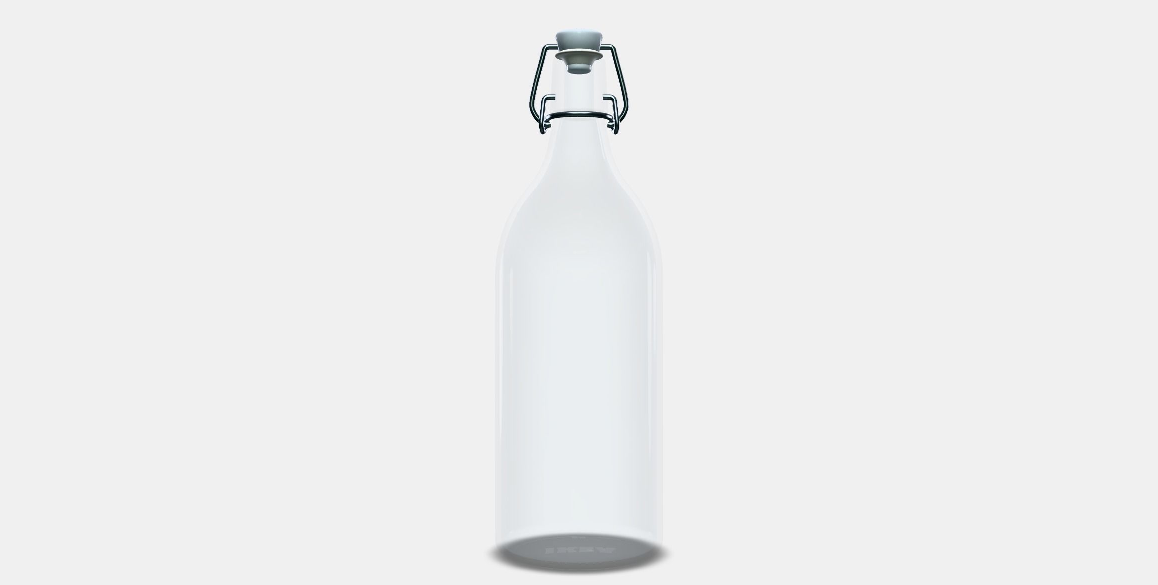 KORKEN bottle with cap 1 Low-poly 3D model_10