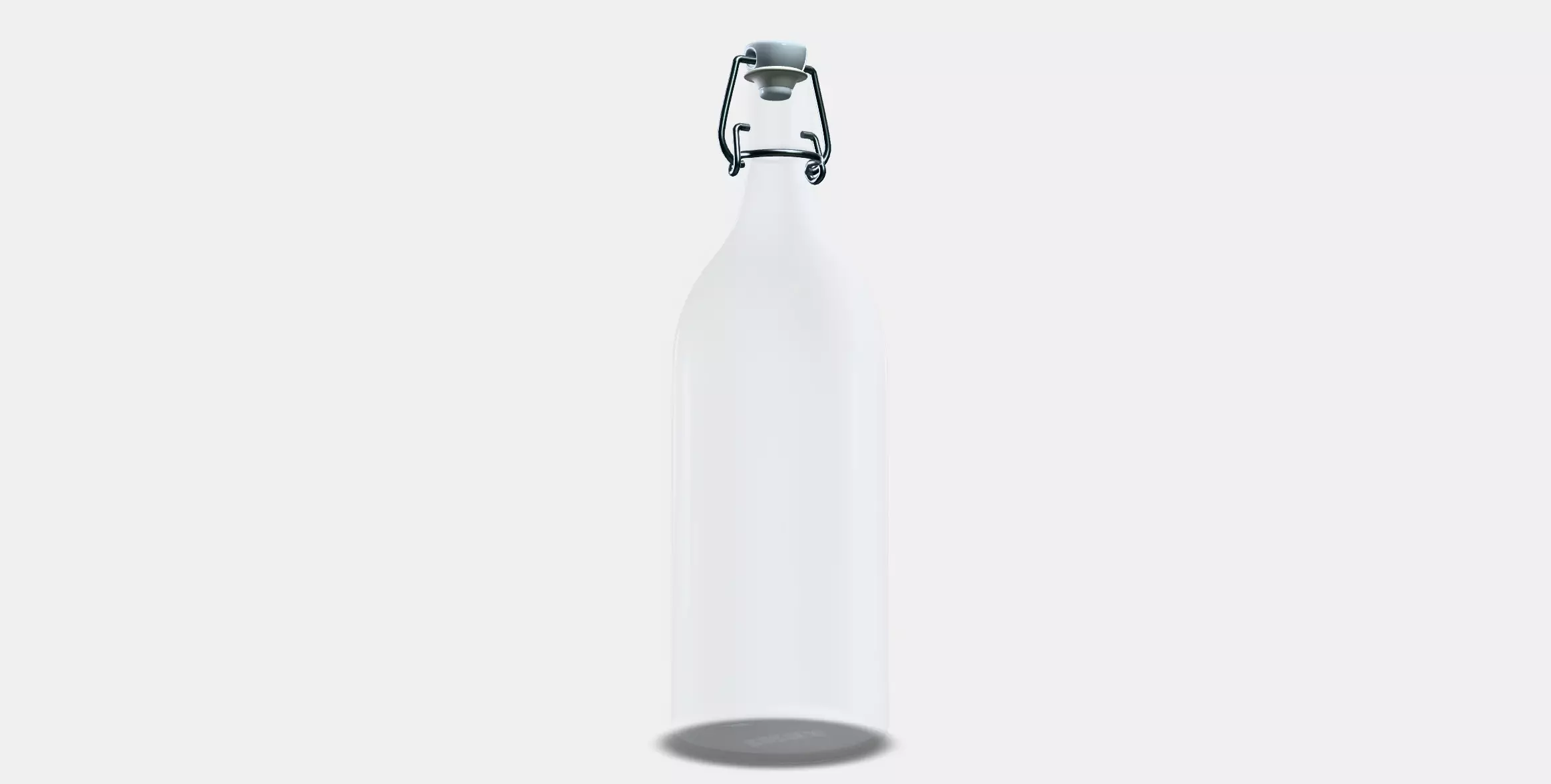 KORKEN bottle with cap 1 Low-poly 3D model_0
