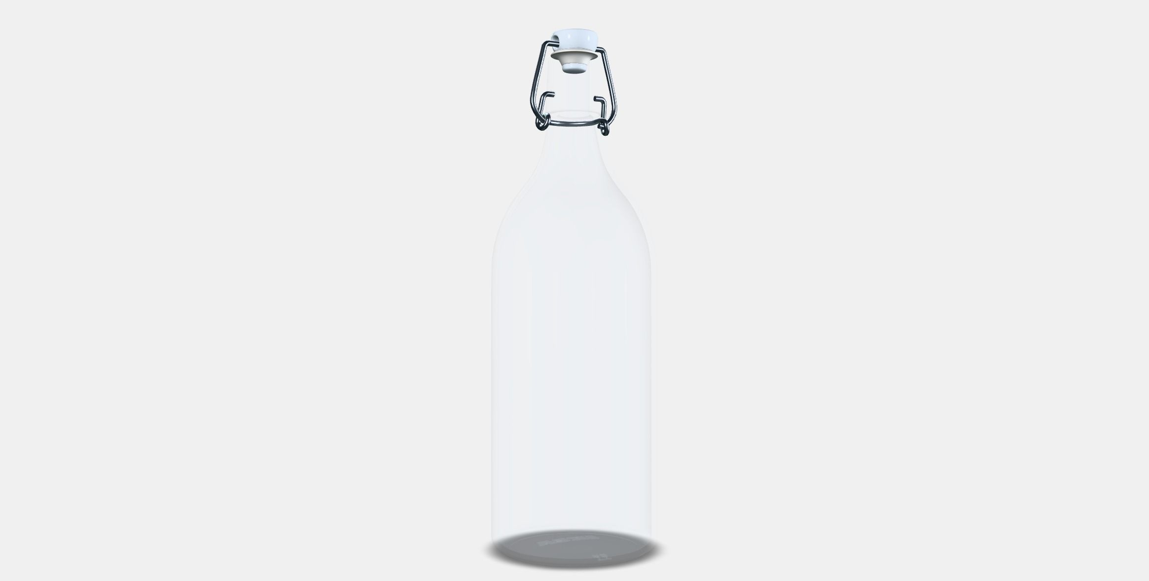 KORKEN bottle with cap 1 Low-poly 3D model_16