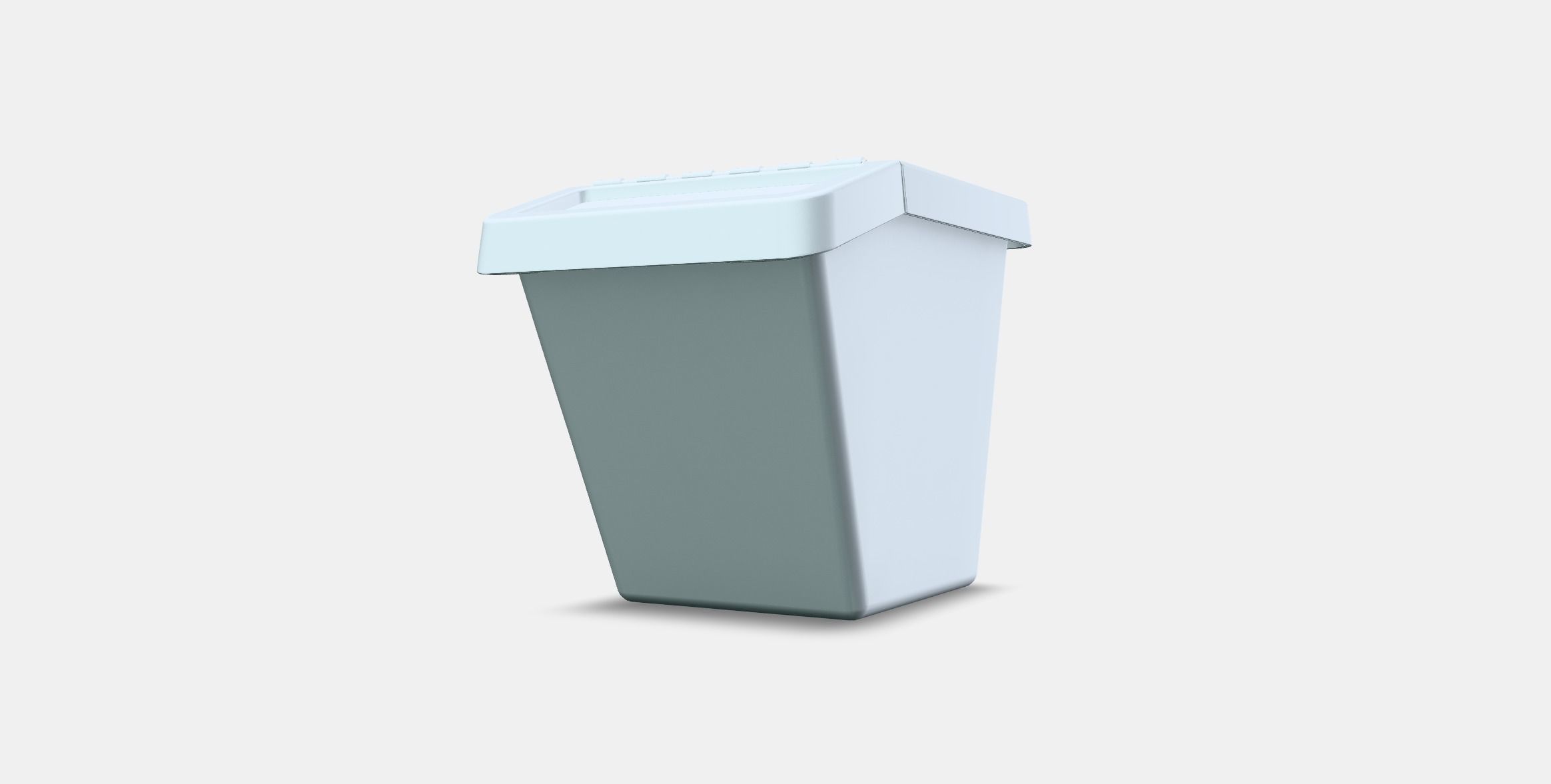 SORTERA waste garbage can with lid 1 Low-poly 3D model_12