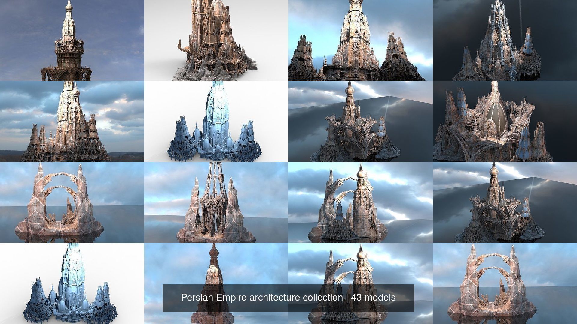 Persian Empire architecture collection _4