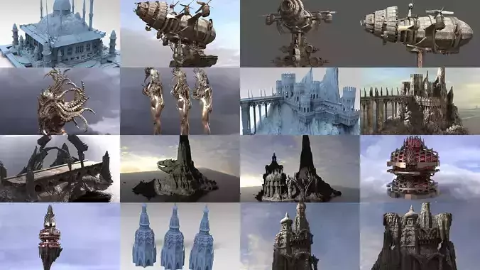 Persian Empire architecture collection 