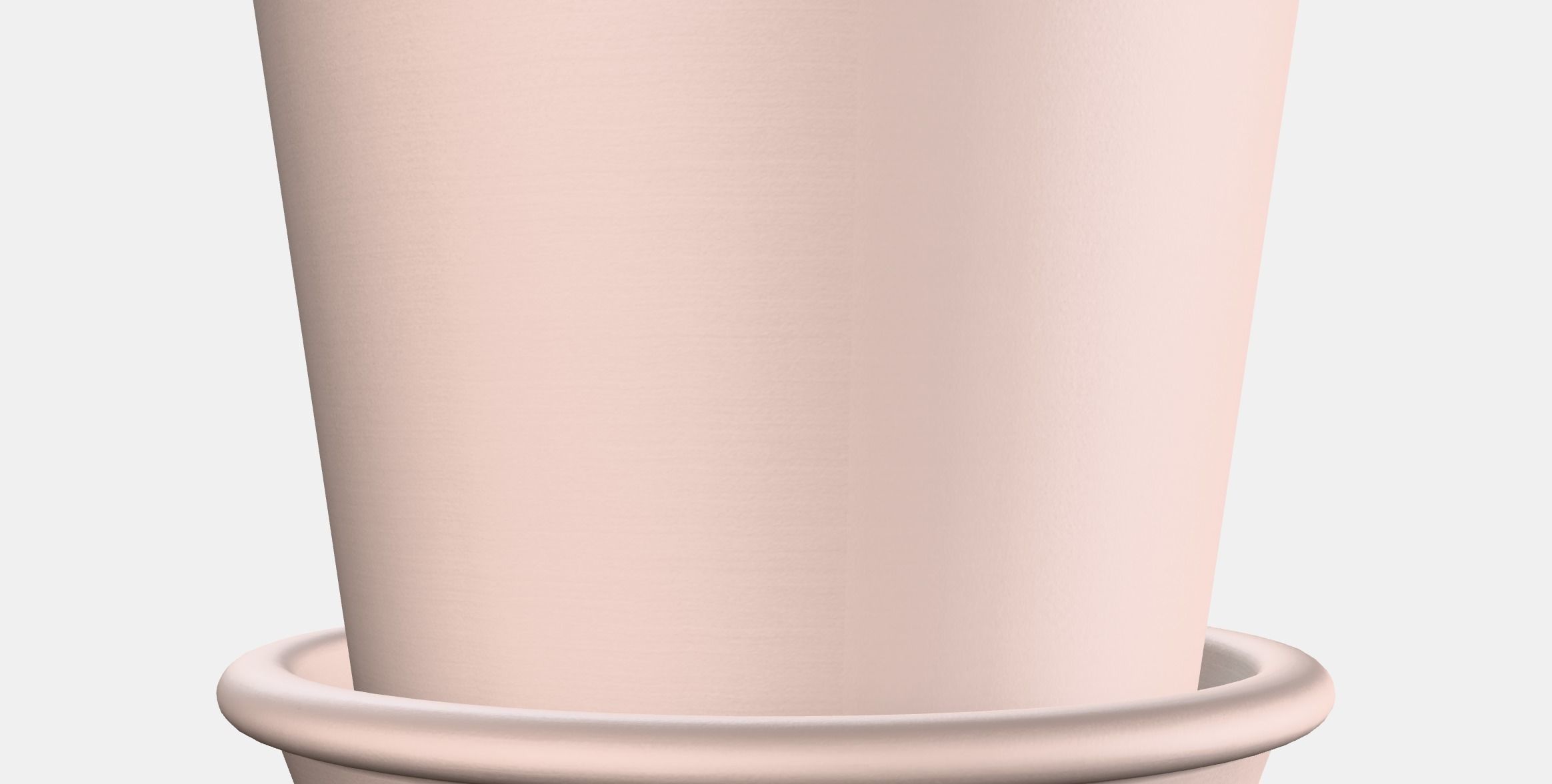 MUSKOTBLOMMA flower pot with saucer Low-poly 3D model_2