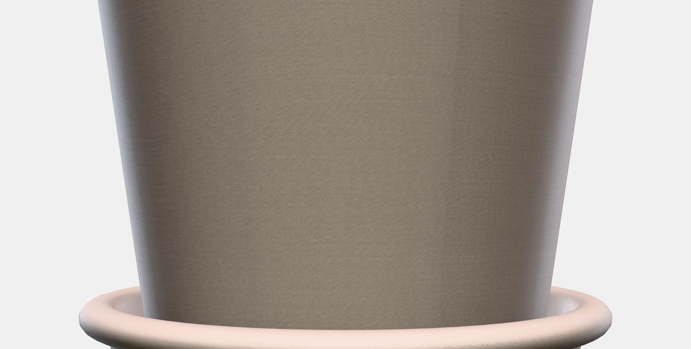 MUSKOTBLOMMA flower pot with saucer Low-poly 3D model_12