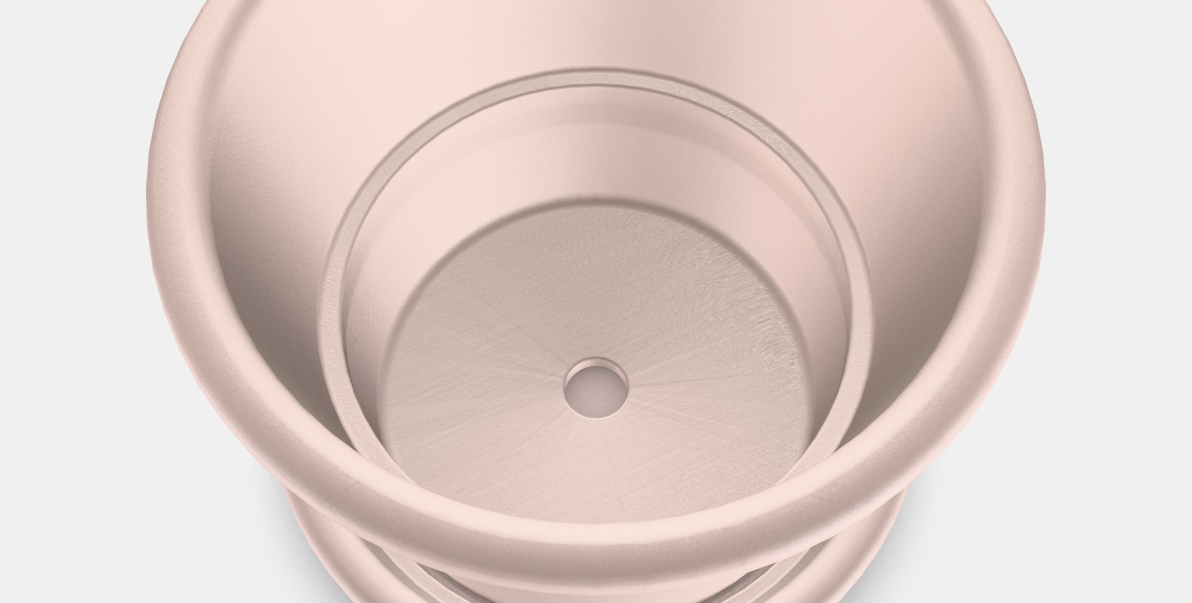 MUSKOTBLOMMA flower pot with saucer Low-poly 3D model_8