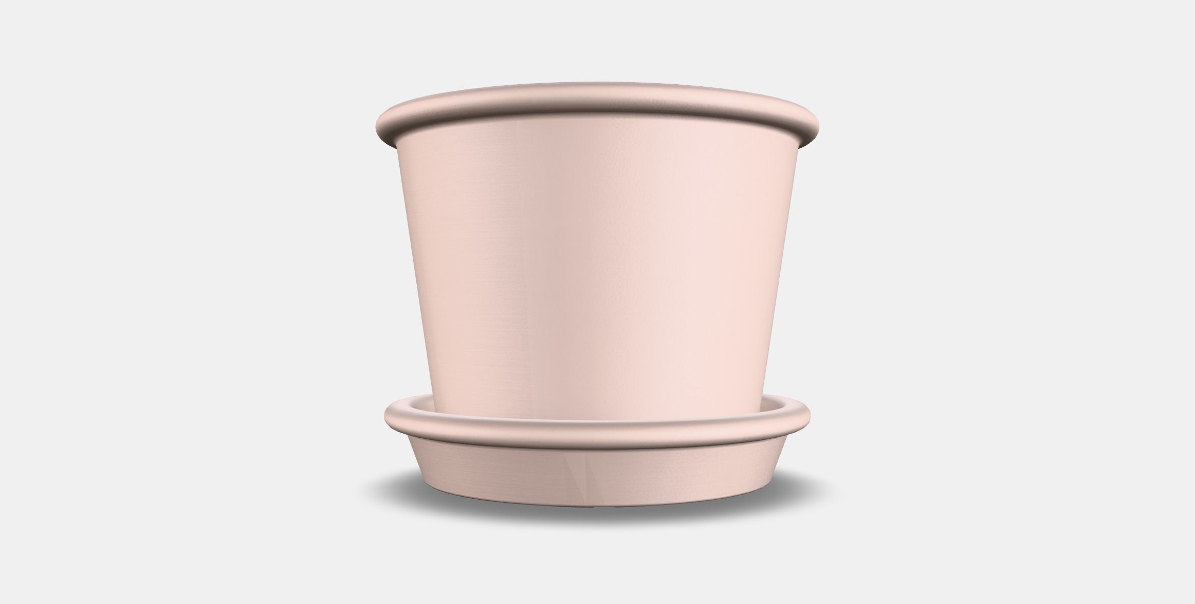 MUSKOTBLOMMA flower pot with saucer Low-poly 3D model_13
