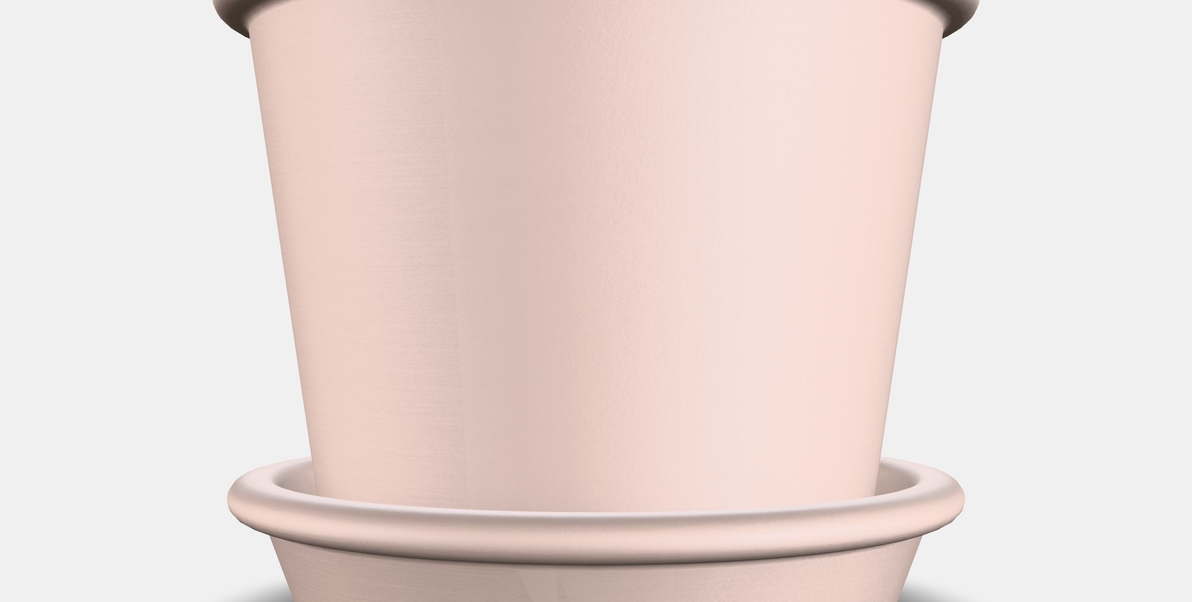 MUSKOTBLOMMA flower pot with saucer Low-poly 3D model_16