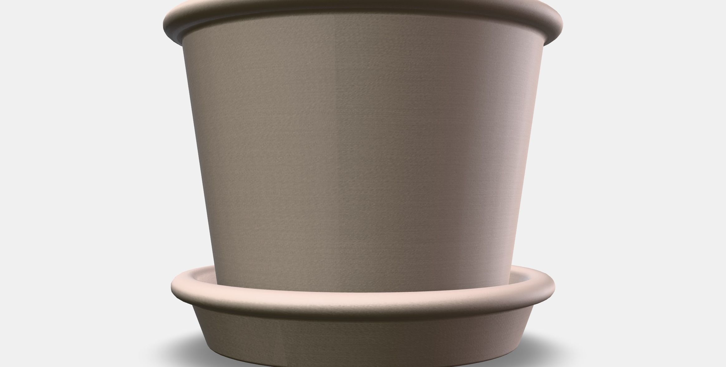 MUSKOTBLOMMA flower pot with saucer Low-poly 3D model_14