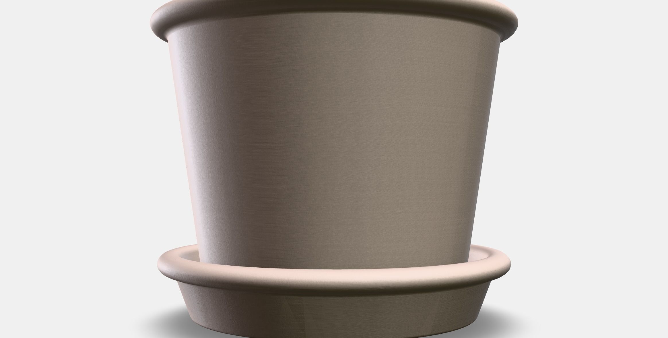 MUSKOTBLOMMA flower pot with saucer Low-poly 3D model_10