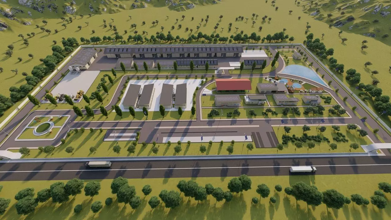 Industrial Factory-Factory building 3D model_0