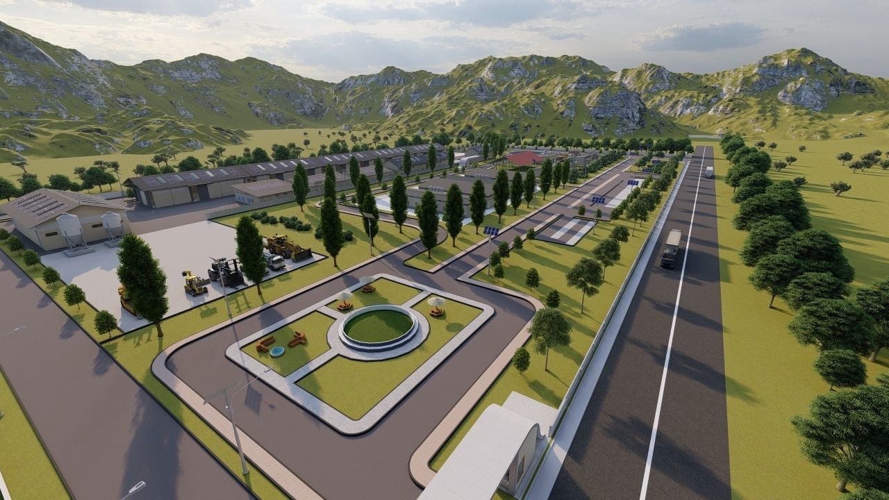 Industrial Factory-Factory building 3D model_11