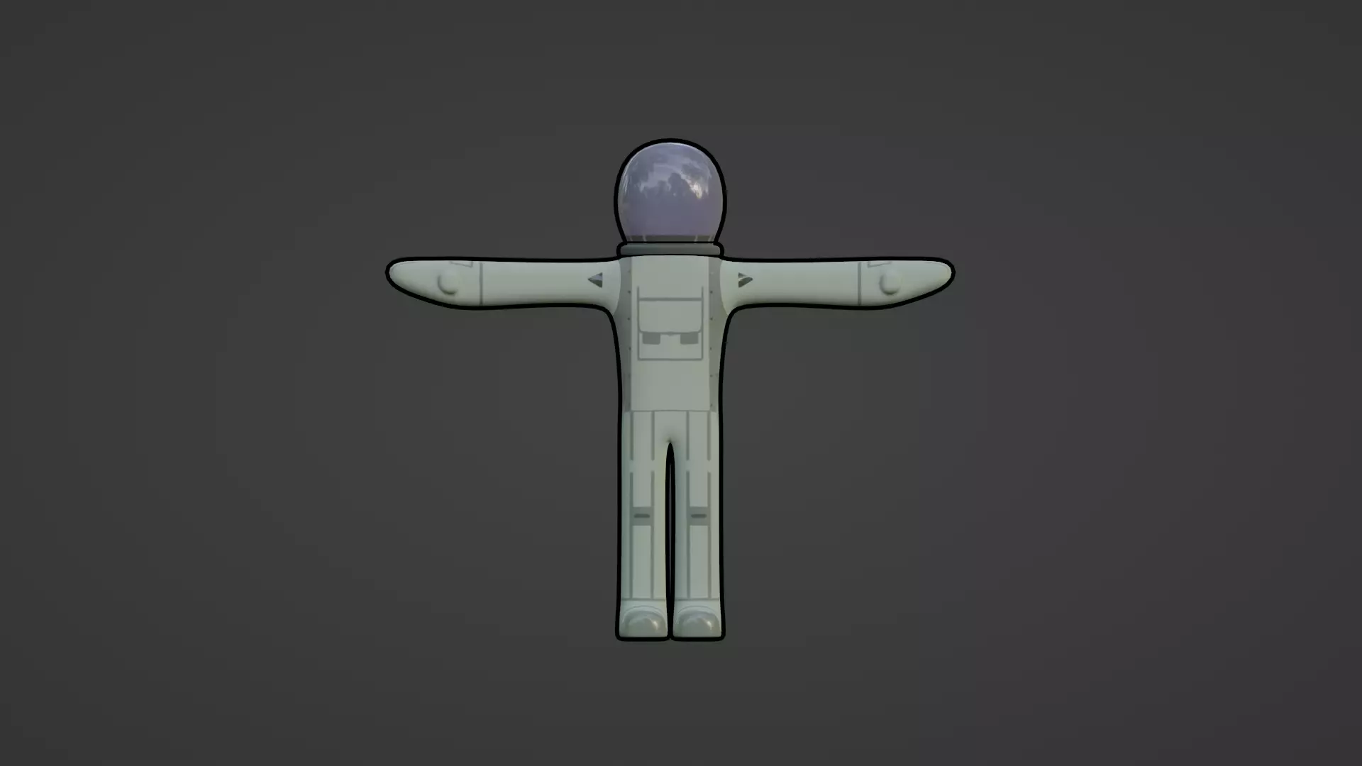 ANIMATED AND TEXTURED ASTRONAUT Low-poly 3D model