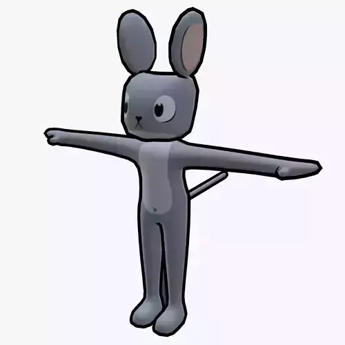 ANIMATED AND TEXTURED MOUSE Low-poly 3D model
