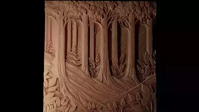 wood CNC 3d Print High Relief Sand Casting 3D print model