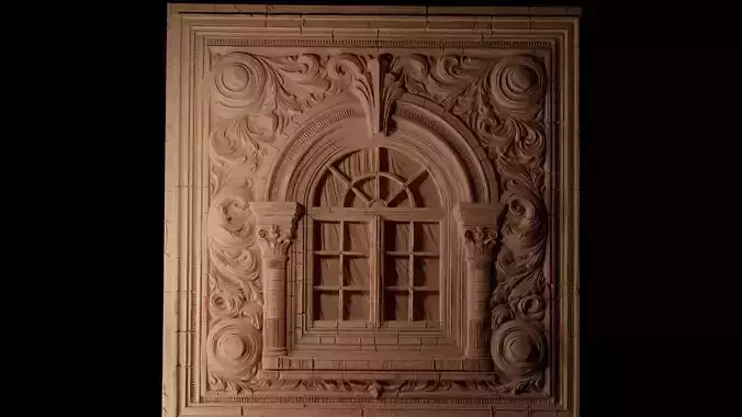 window CNC 3d Print High Relief Sand Casting