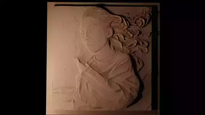 Villanelle Killing Eve CNC 3d Print High Relief Sand Casting 3D print model