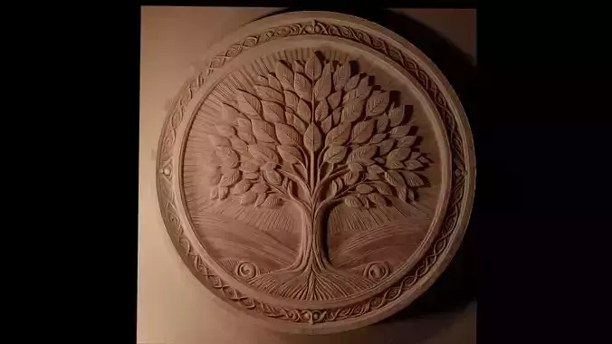 tree CNC 3d Print High Relief Sand Casting 3D print model