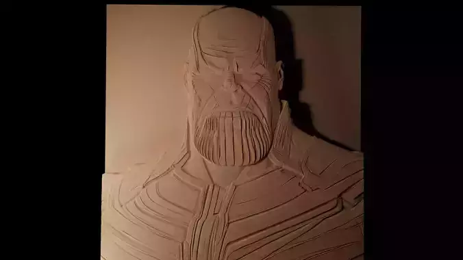 Thanos CNC 3d Print High Relief Sand Casting