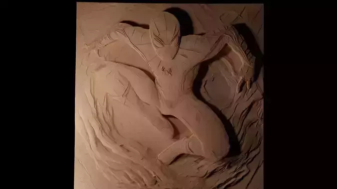 Spider-Man CNC 3d Print High Relief Sand Casting