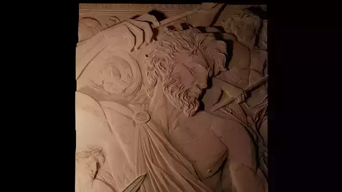 Percy Jackson CNC 3d Print High Relief Sand Casting