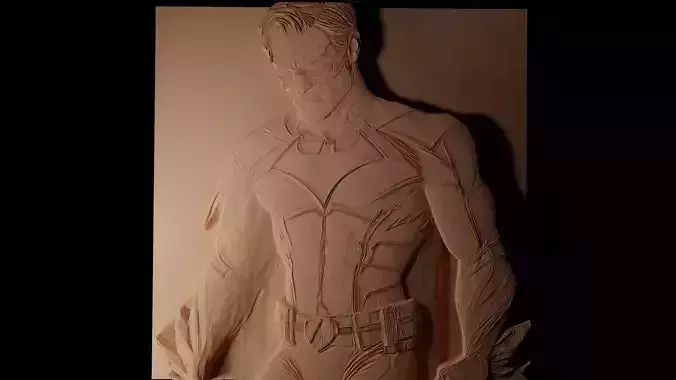 Nightwing CNC 3d Print High Relief Sand Casting