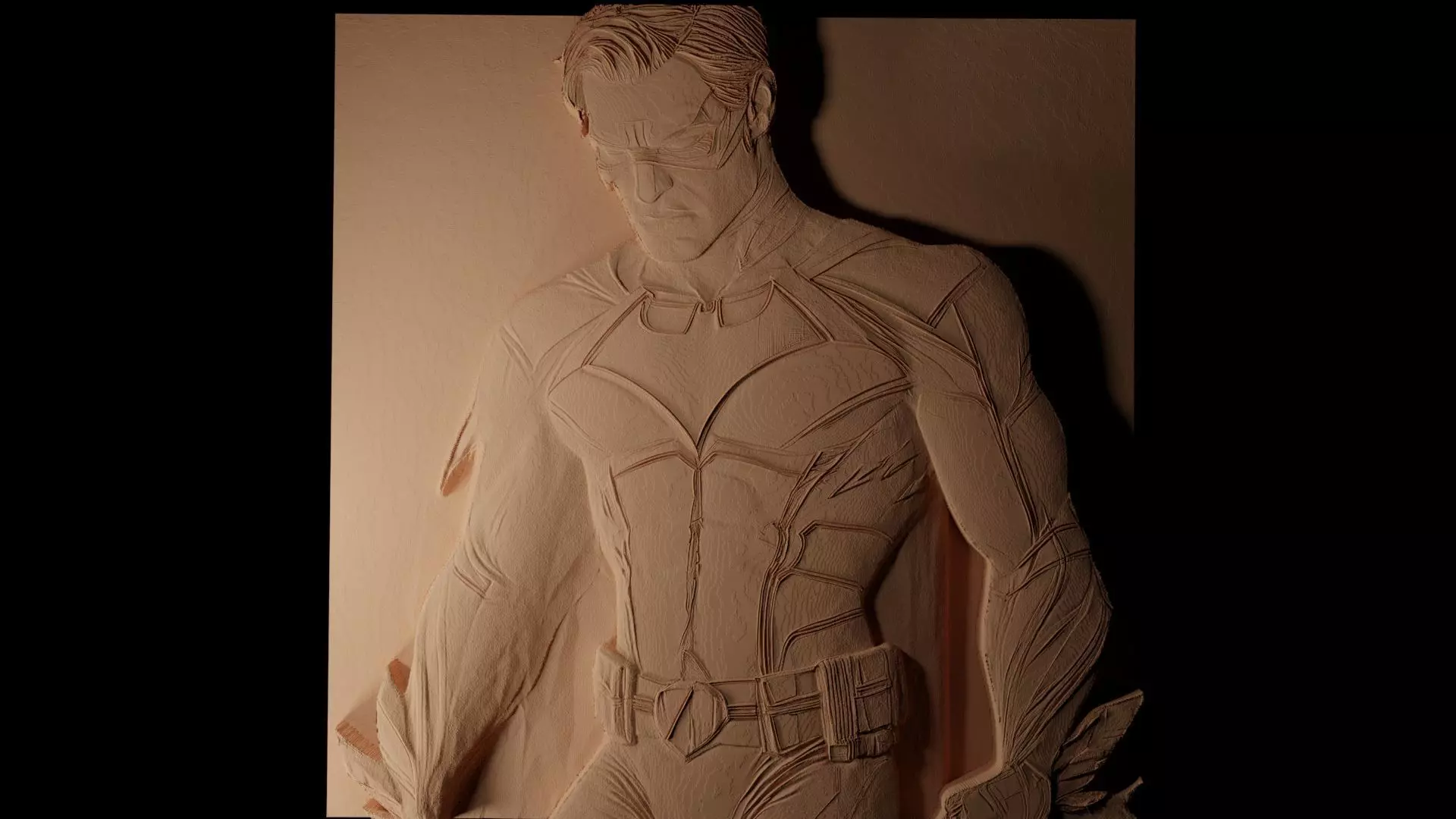 Nightwing CNC 3d Print High Relief Sand Casting 3D print model_0