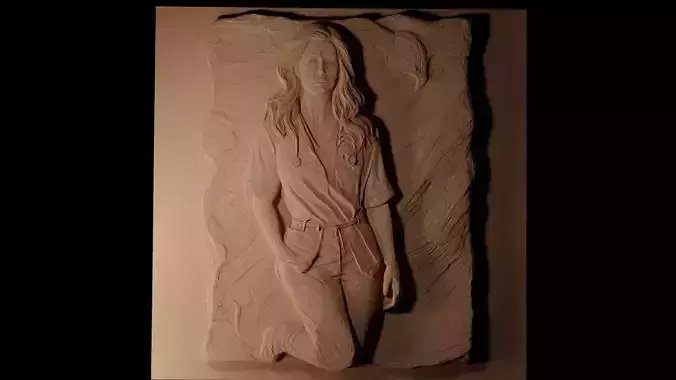 Meredith Grey CNC 3d Print High Relief Sand Casting