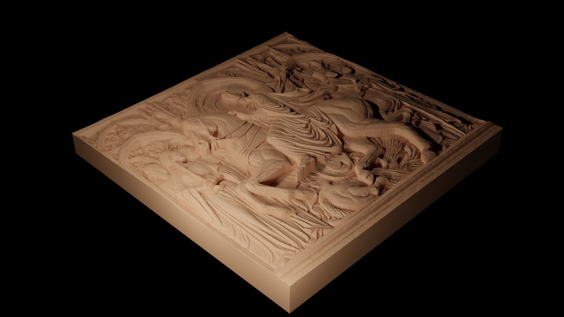 medieval CNC 3d Print High Relief Sand Casting 3D print model_2