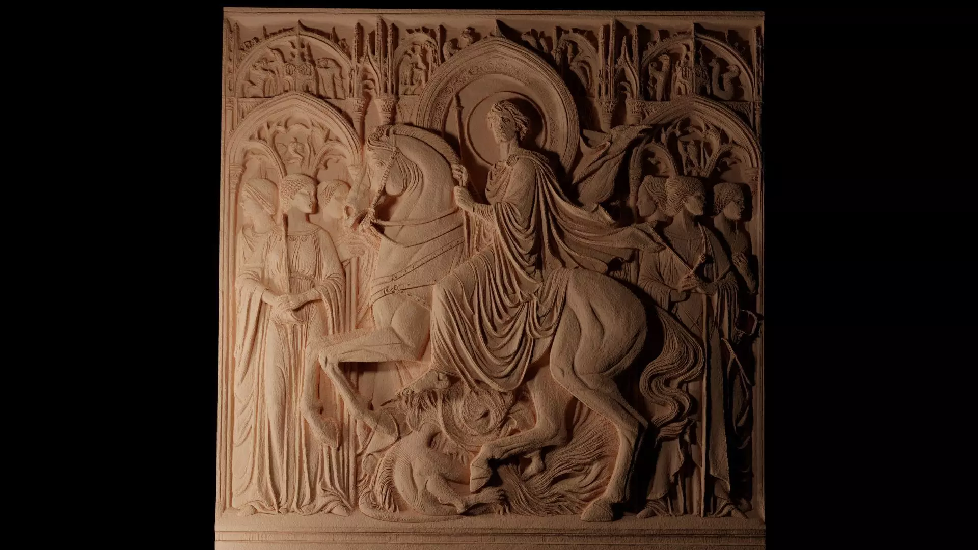 medieval CNC 3d Print High Relief Sand Casting 3D print model_0