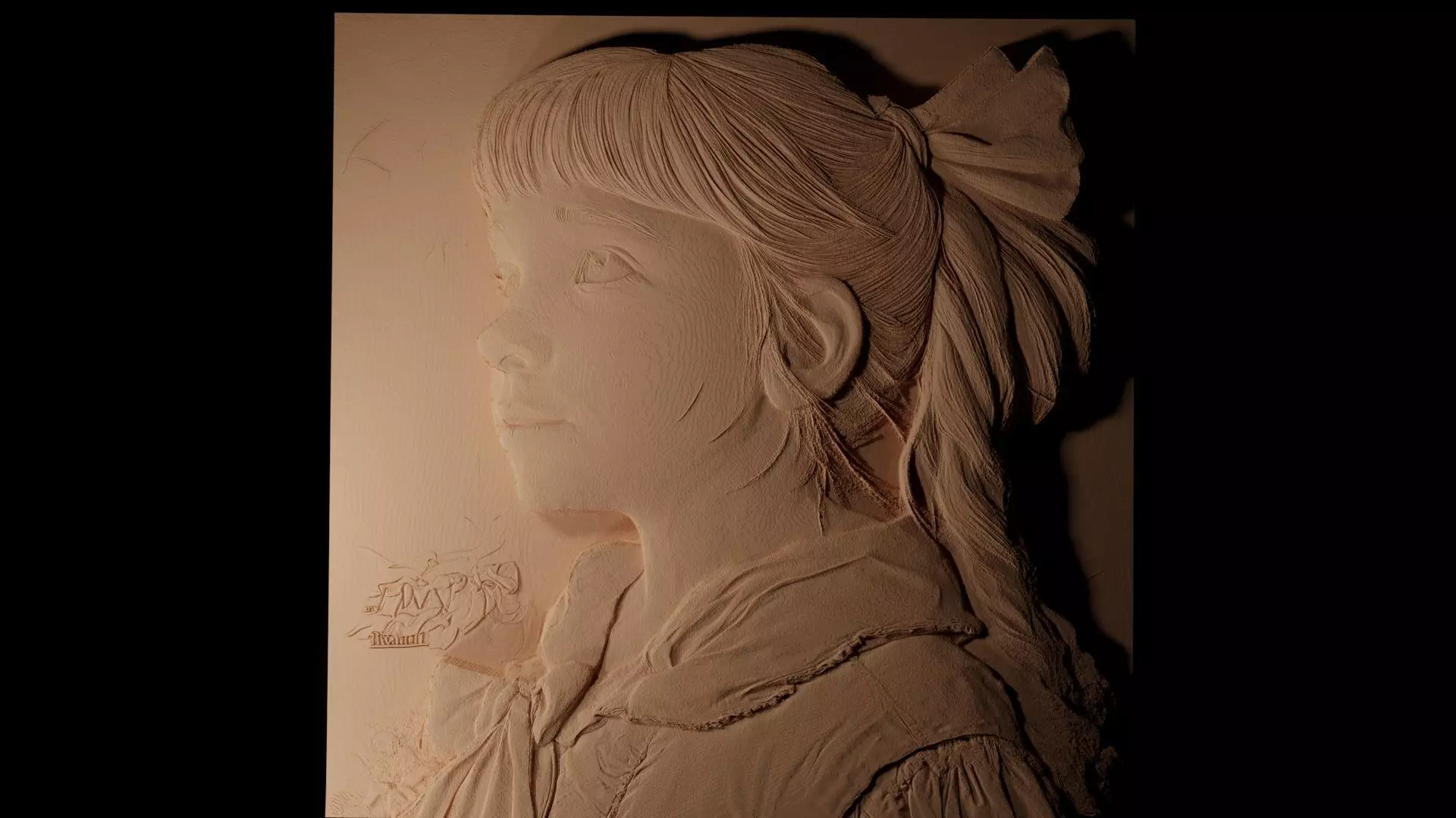 Matilda CNC 3d Print High Relief Sand Casting 3D print model_0