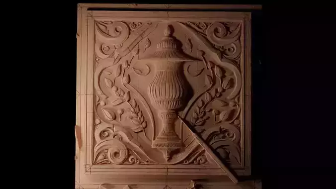 lamp CNC 3d Print High Relief Sand Casting