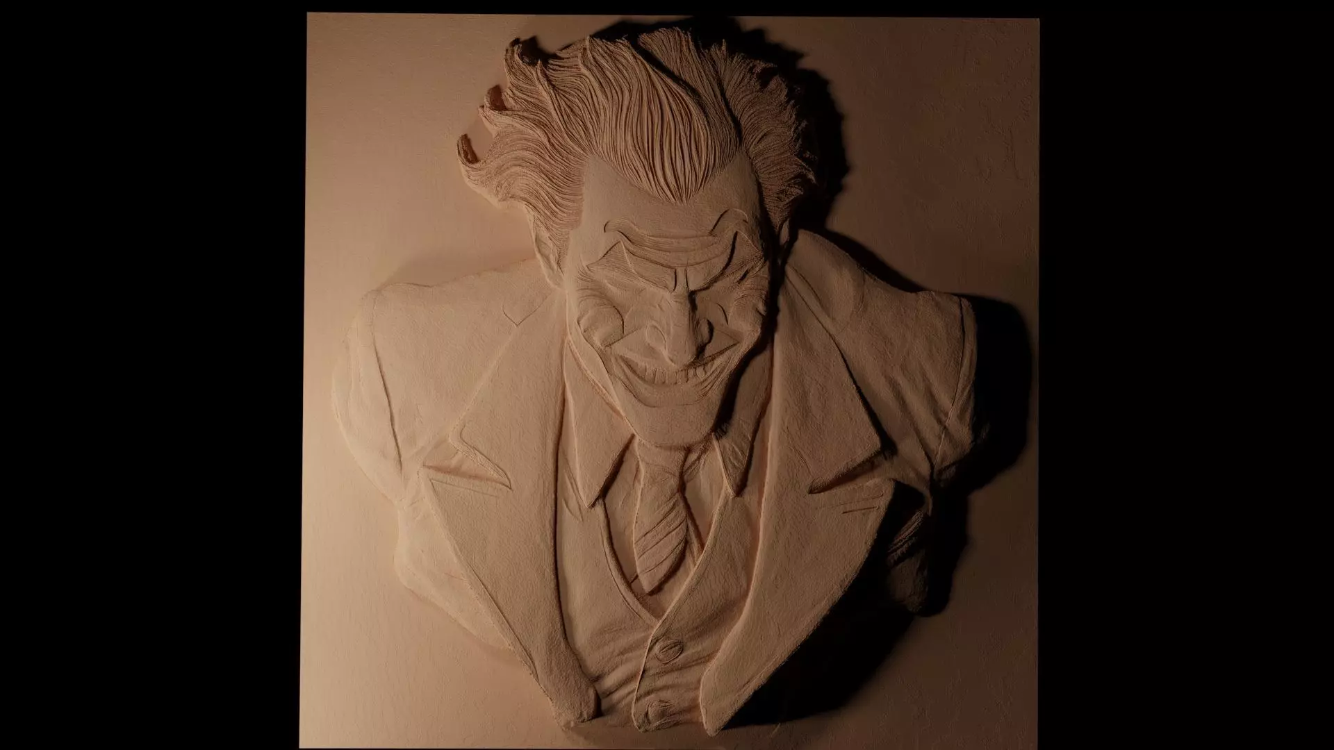 Joker CNC 3d Print High Relief Sand Casting 3D print model_0