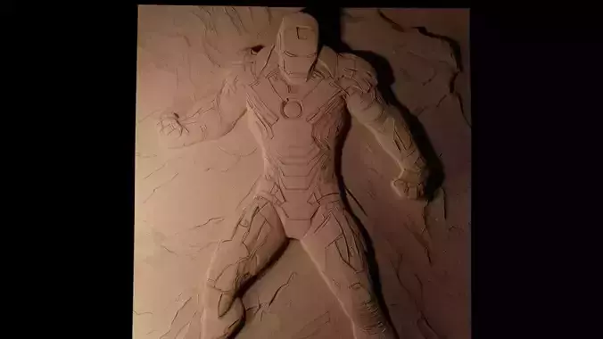 Iron Man CNC 3d Print High Relief Sand Casting 3D print model